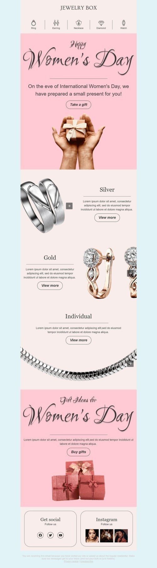 Jewelry Box Email Template By Full Name Stripo Email