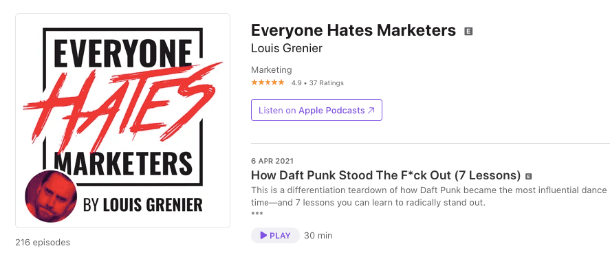 Best Podcasts_Everyone Hates Marketers_Louis Grenier