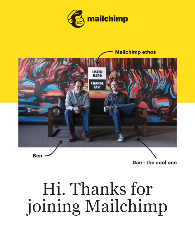 Best Welcome Email Examples_Saying Thank You to Customers for Joining You