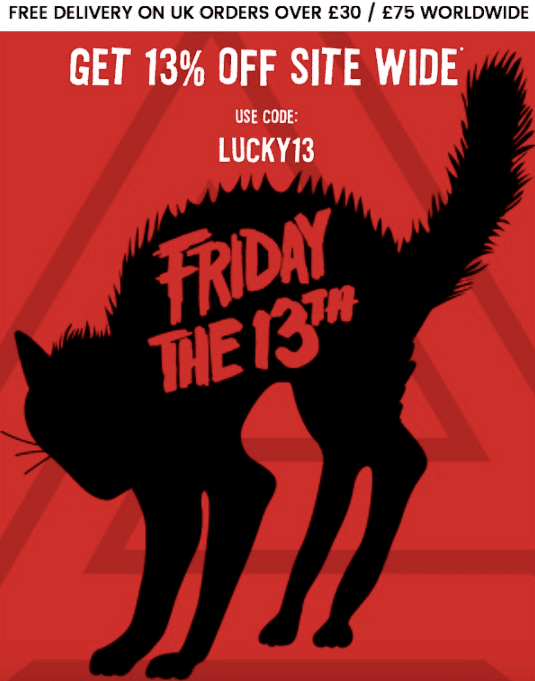Design Of Friday the 13th Emails