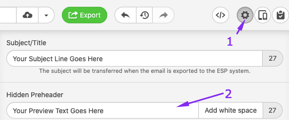 Email Header Best Practices_Entering Subject Line and a Preheader Text