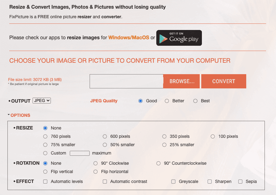 Email Marketing Tools for Small Businesses_Compressing Images_Fixpcture