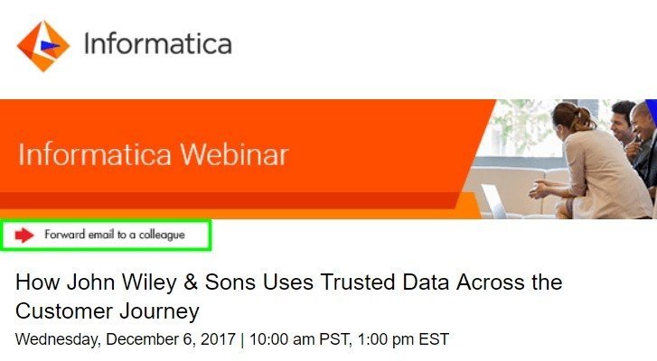 Event Reminder Email Example_Forwarding to Friend