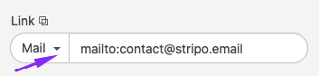How to add a mailto link in emails