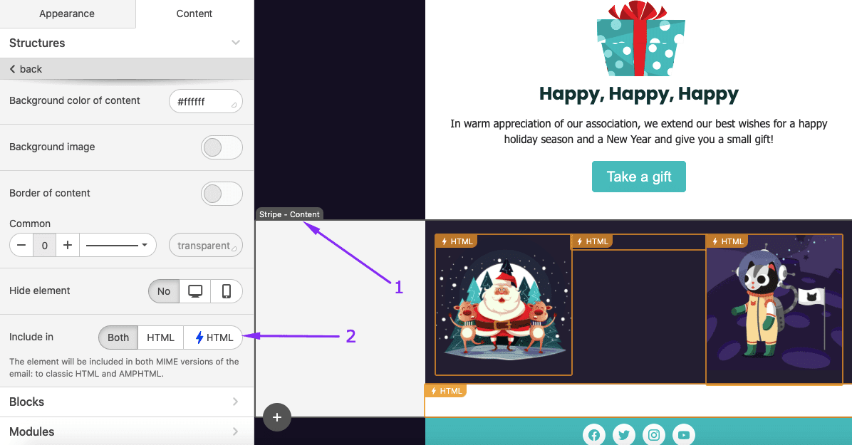 Including Modules with Puzzles with Notifications into AMP HTML Only