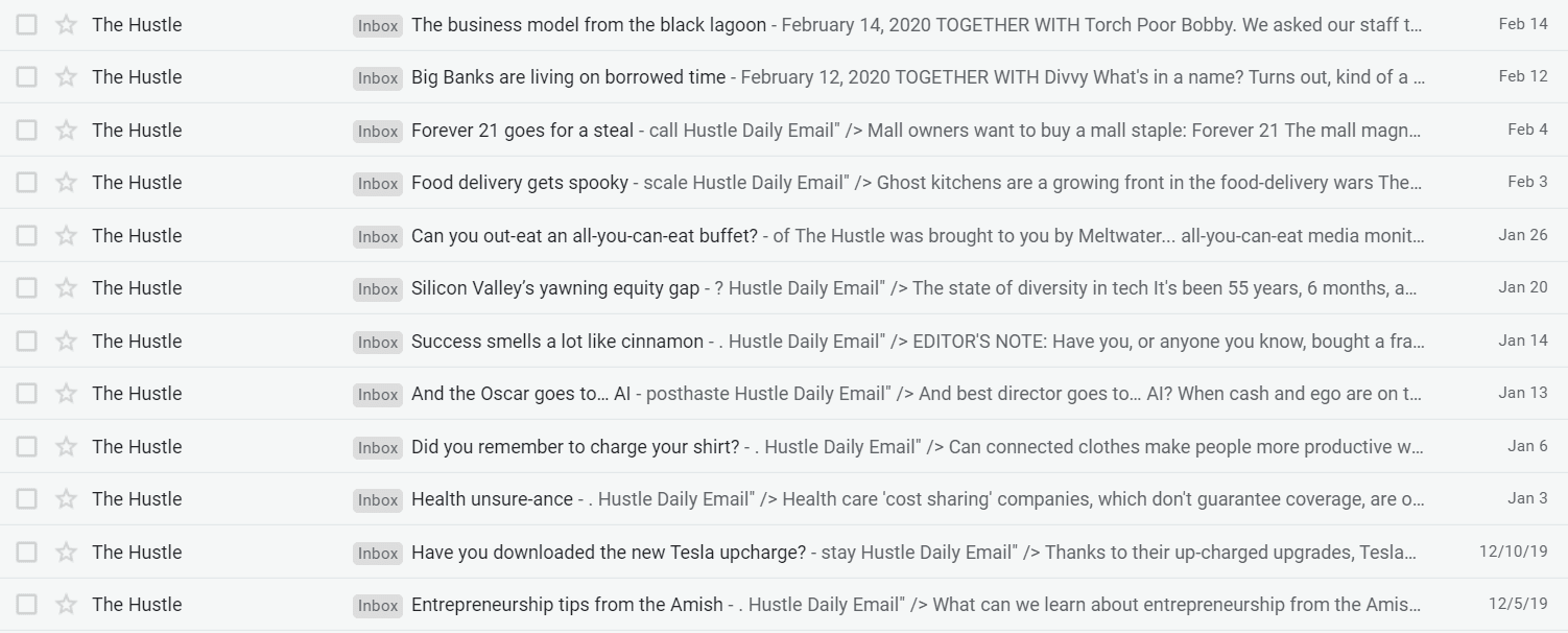 Paying Attention to Subject Lines