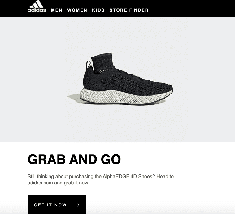 Product Release Newsletter_Example by Adidas