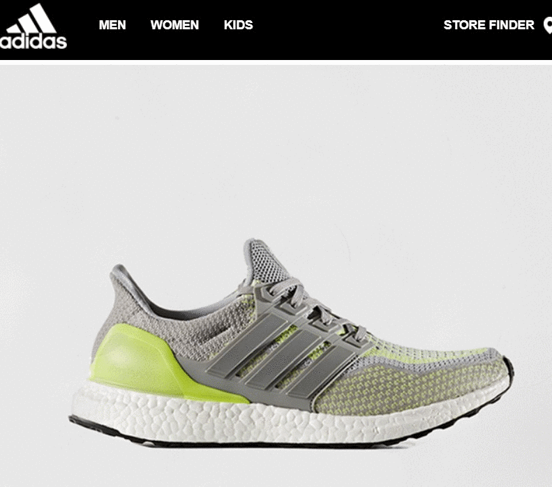 Stripo GIFs in Outlook Adidas Changing Colors