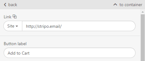 Stripo How to Build an Email Giving Name to Button