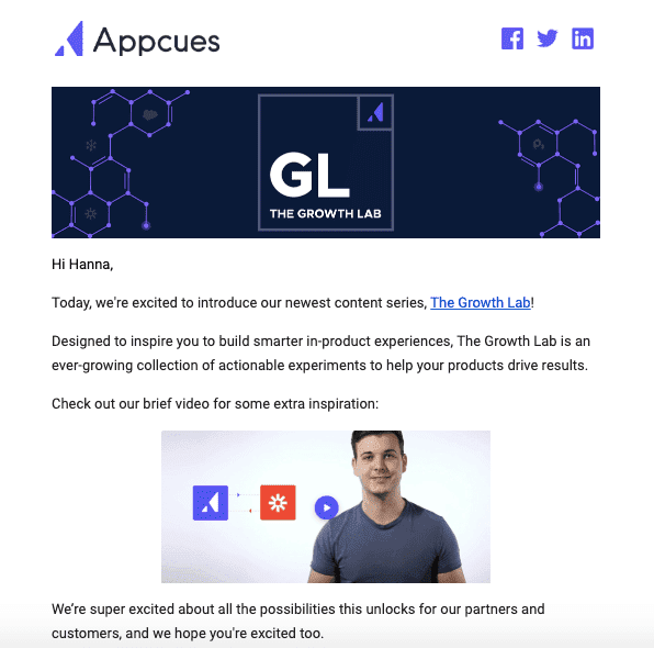 Stripo_Exemple d'e-mail de lancement de produit_Appcues