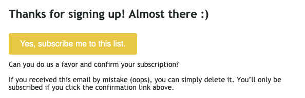 Subscription Confirmation Email Best Practices_Be Concise