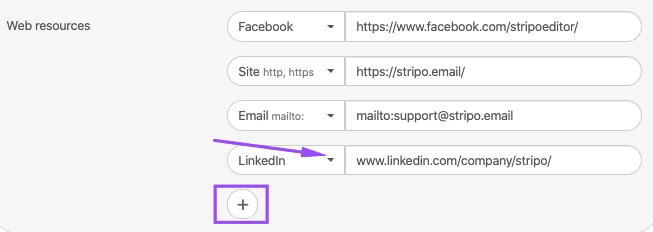 Adding More Social Networks to Contact Information