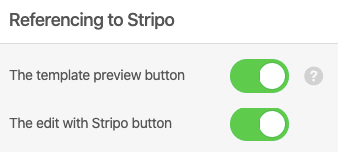 The Referencing to Stripo Button