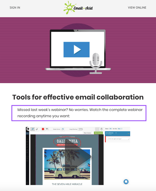 Webinar Email_Sending The Recording to Users