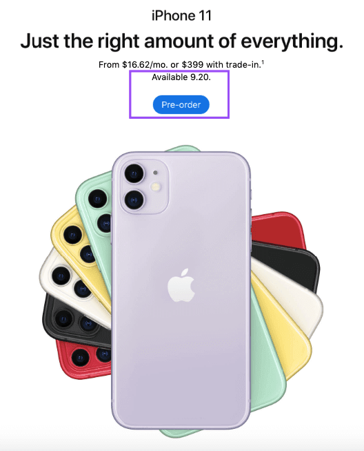 iPhone 11_The Pre-Order Option