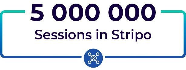 5 Million Sessions on Stripo Site