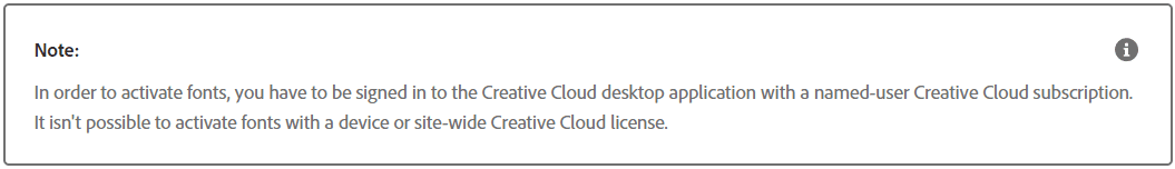 Activating Fonts In Adobe Fonts