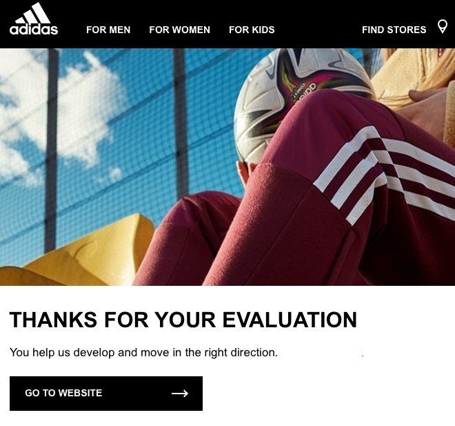 adidas Evaluation Complete