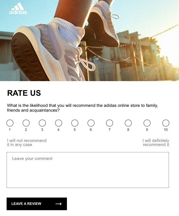 adidas Evaluation on Website