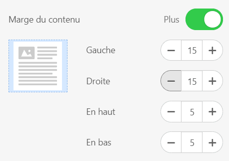 Ajout d'espaces blancs dans les boutons