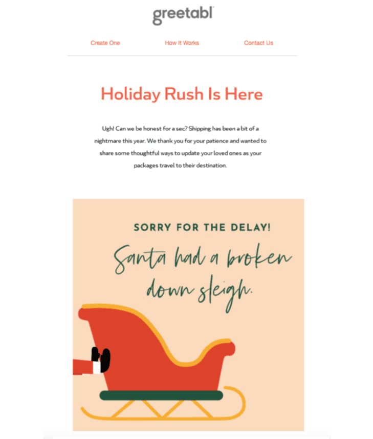 How to Write an Effective Shipping Delay Message Stripo email