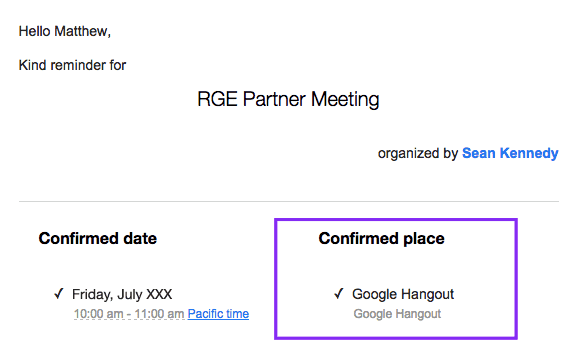 Appointment Confirmation Email _ Specifying Place of Meeting