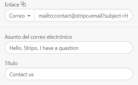Cómo agregar un enlace Mailto en correos electrónicos_Configuración de línea de asunto