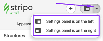 Choosing Location of the Side Panel