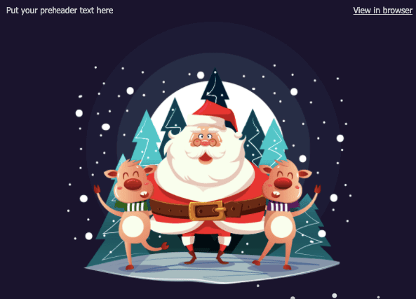 Рождественские идеи дизайна почты_Веселый Санта