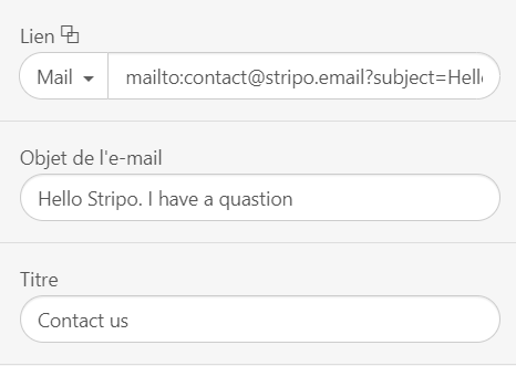 Comment ajouter un lien Mailto dans les e-mails_Définition de la ligne d'objet