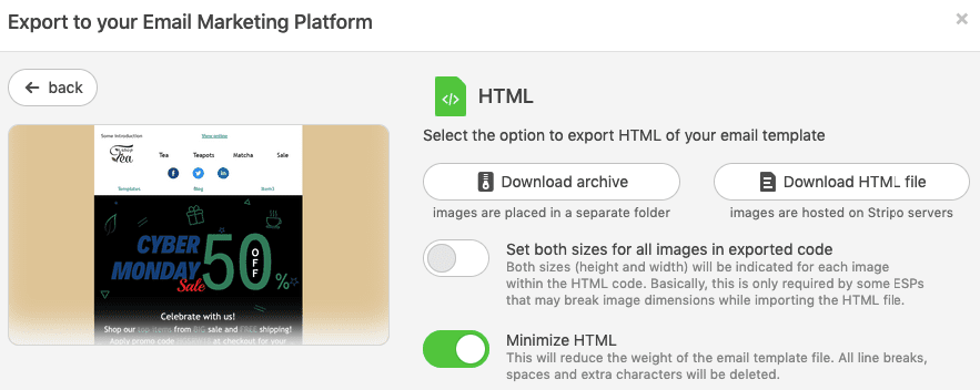 Email newsletter template size: Element’s width and height — Stripo.email