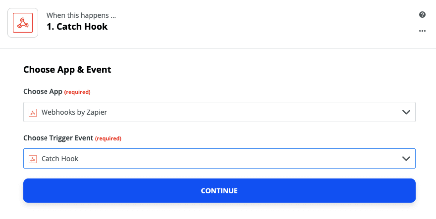 Dropdown menu_Choosing the Right Trigger Event with Zapier