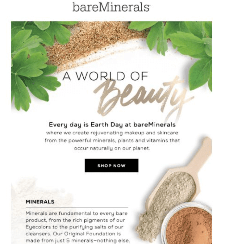 Earth Day Email Campaigns_Simplicity in Design