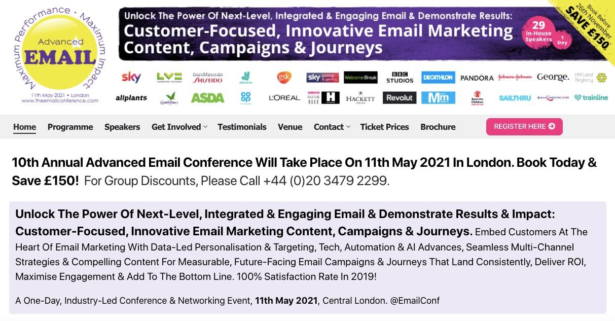 Email Marketing Conferences_Advanced Email