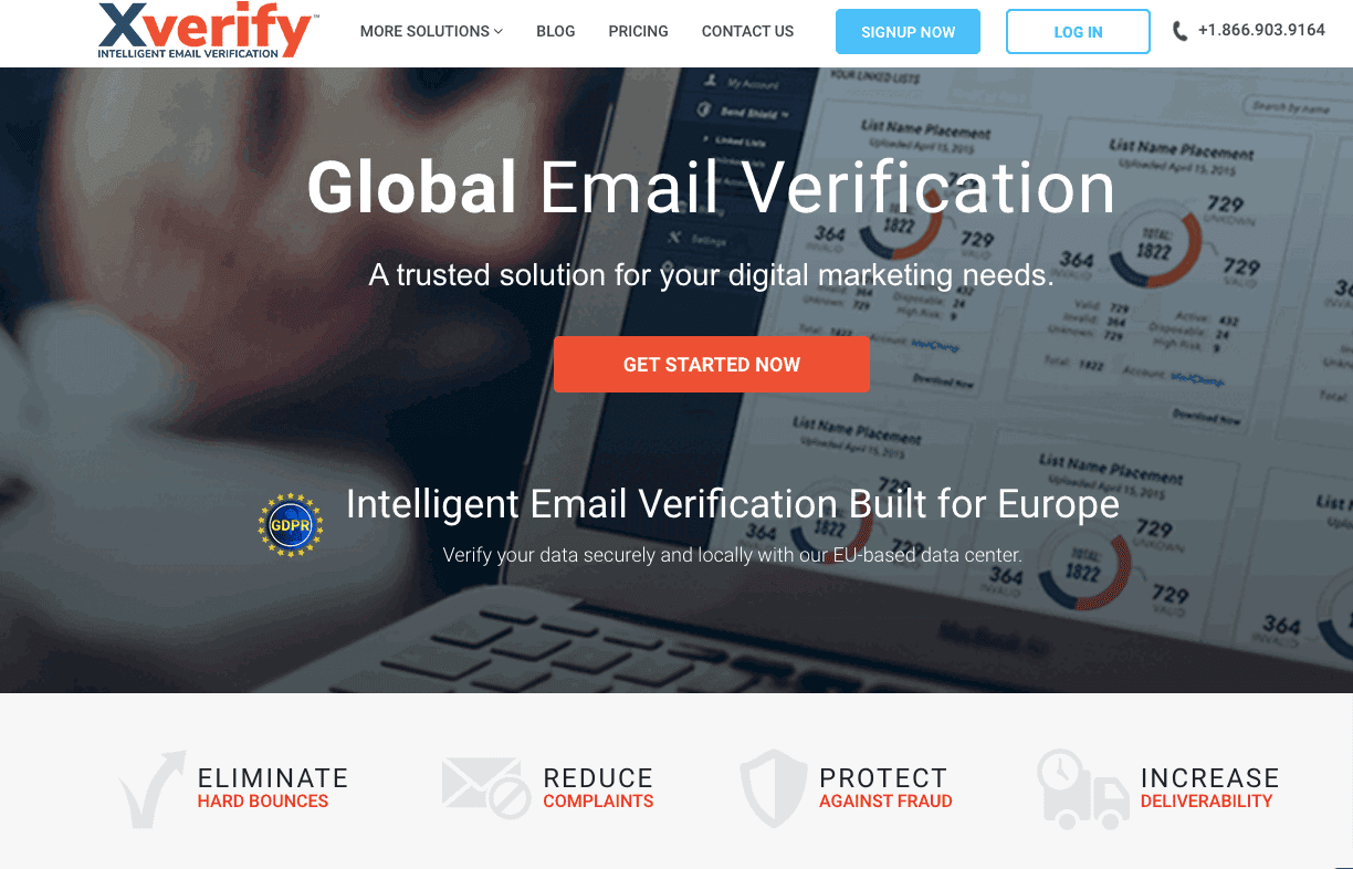 XVerify — служба перевірки email-адрес та очищення списку