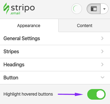 Enabling Highlighted Buttons