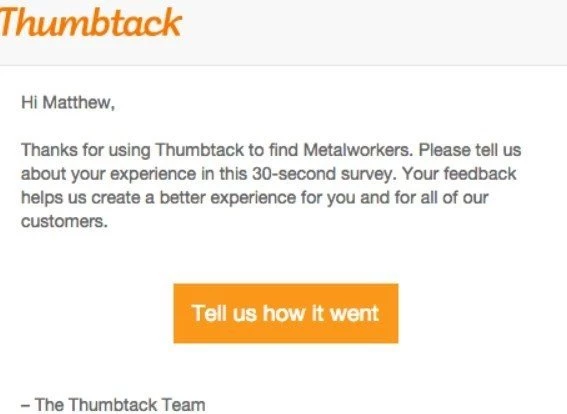 Asking for feedback in Webinar Reminder Emails