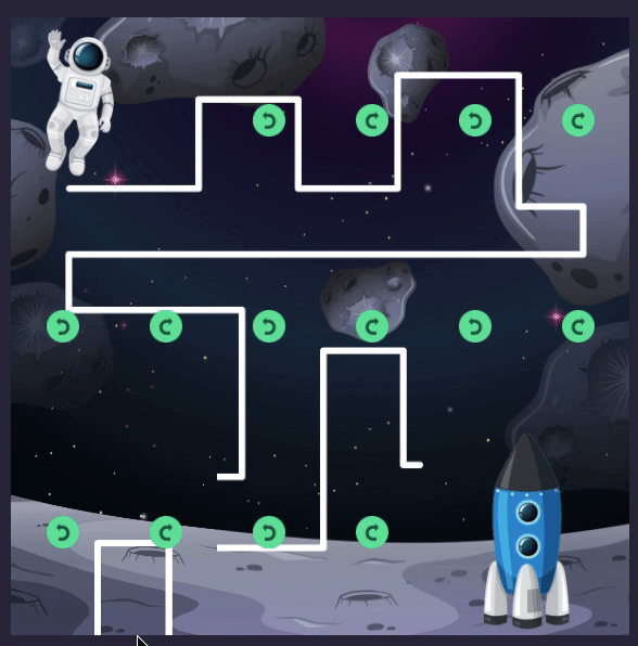 Example of a Maze for Astronauts