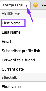 First Name for Internal Newsletters