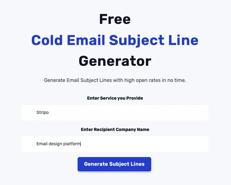 Subject Line Generator _ SalesBlink