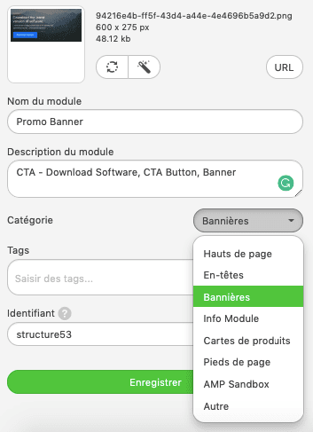 Giving Names to Modules in Library_FR