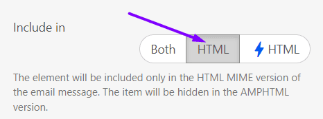 Include in HTML Button _ Building AMP Email