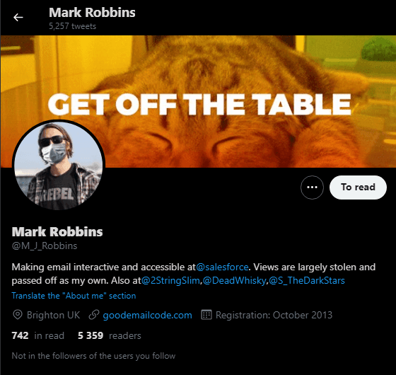 Mark Robbins _ Twitter