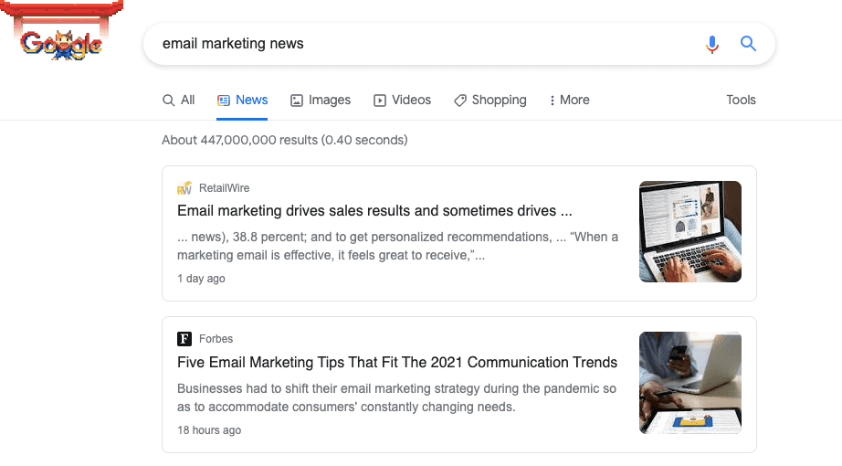 News on Google_Looking for Content Idea