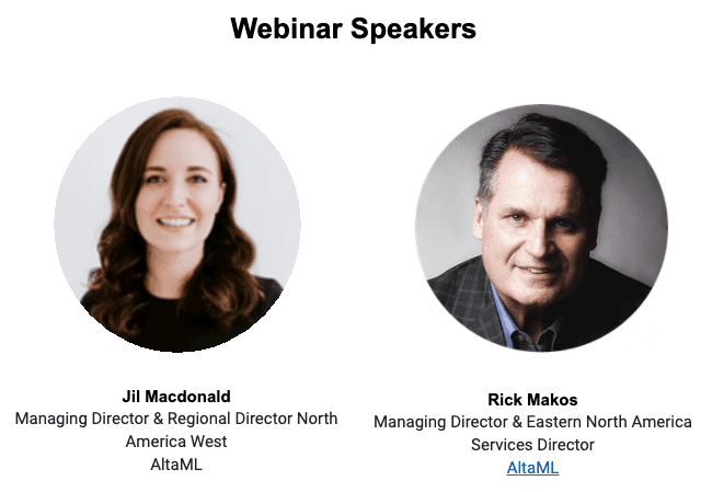 Panelists in Webinar Reminder Email