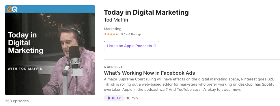 Podcasts on Email Marketing_Today in Digital Marketing