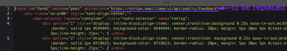 Replacing default end-point with Necessary One