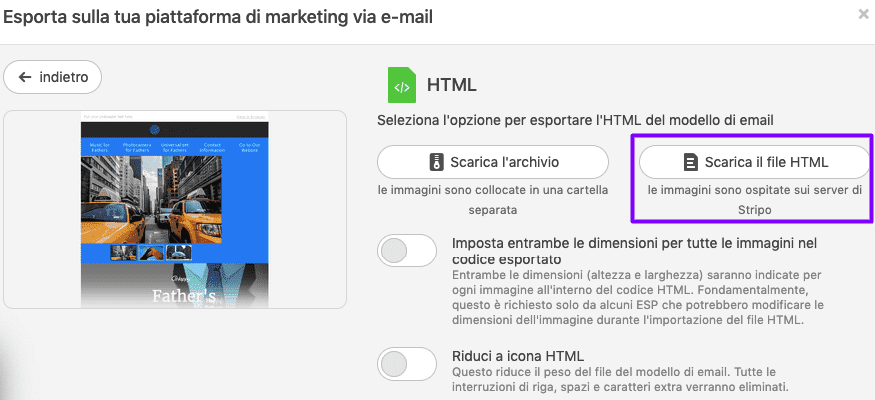 Ridimensionamento delle email_Creazione di email HTML in Gmail