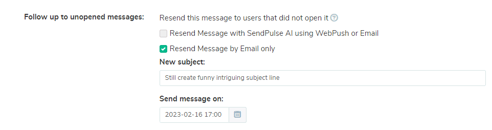 Automatización Sendpulse