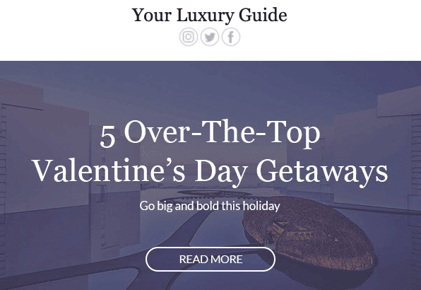 St Valentine's Day Email Marketing Ideas 